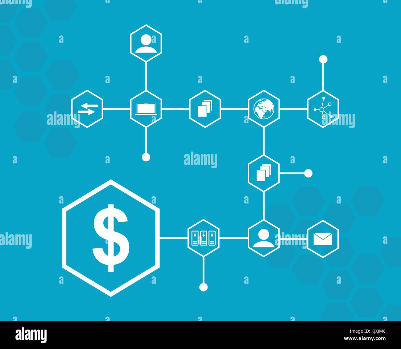 Block chain vector art illustration Stock Vector Image & Art - Alamy