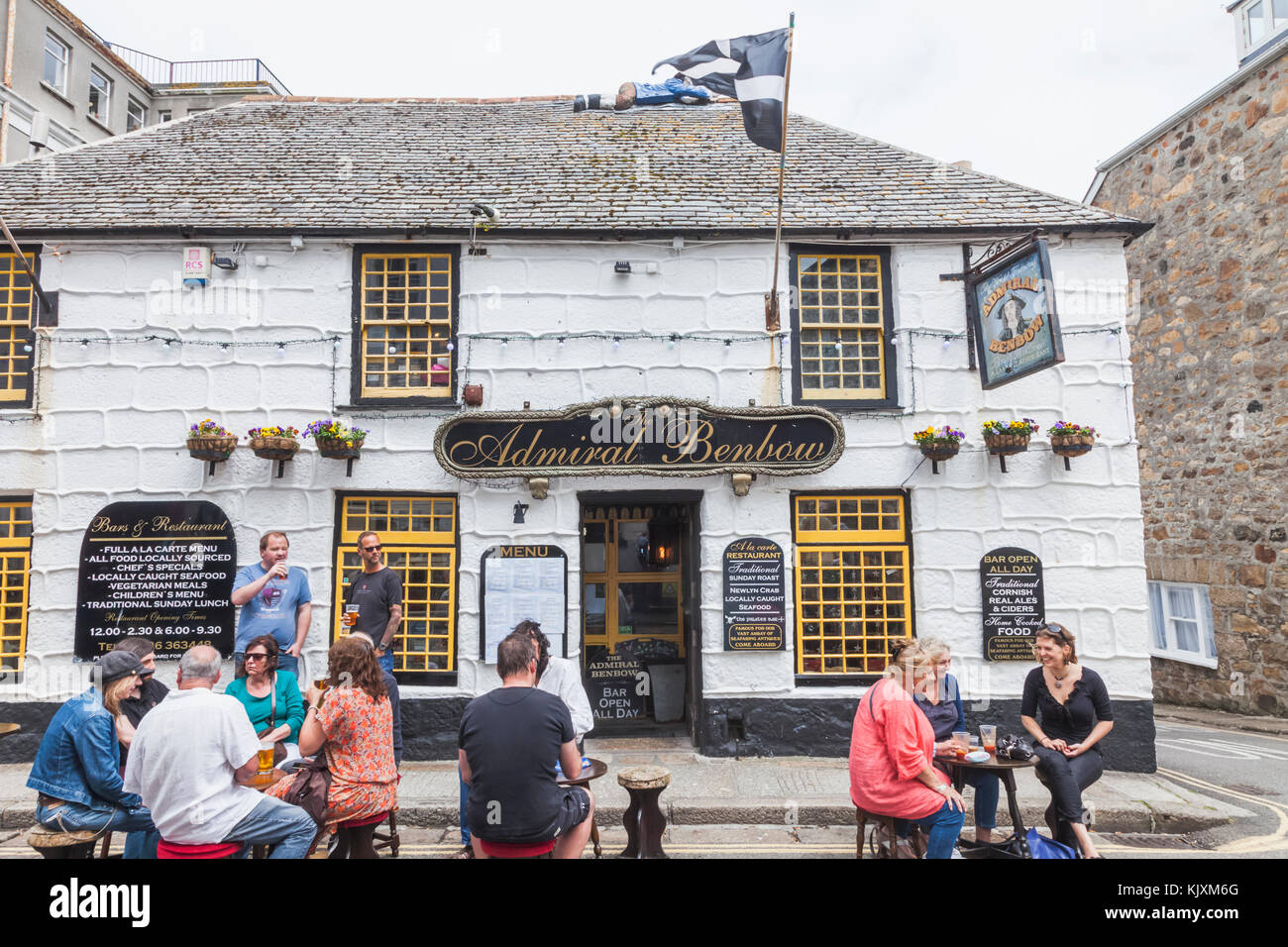 England, Cornwall, Penzance, Admiral Benbow Pub Stock Photo Alamy
