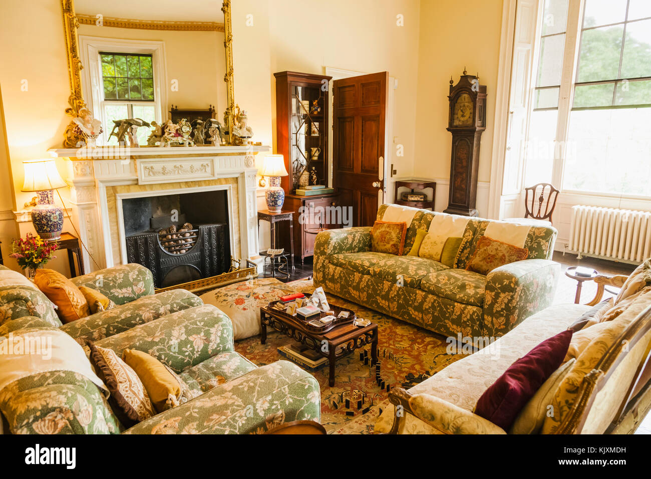 England, Devon, Galmpton, Agatha Christie's Holiday Home Greenway, Interior View Stock Photo