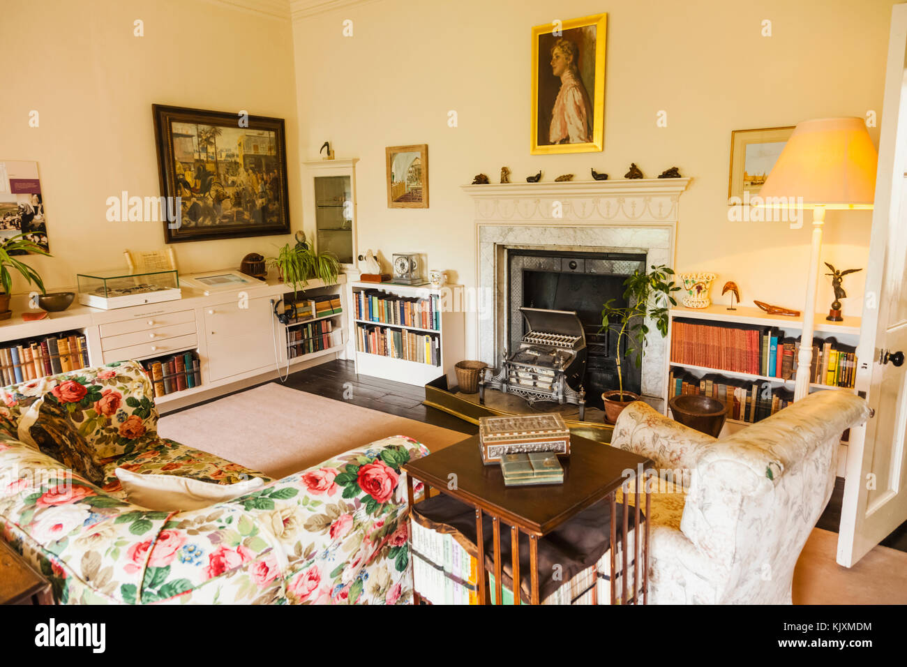 England, Devon, Galmpton, Agatha Christie's Holiday Home Greenway, Interior View Stock Photo