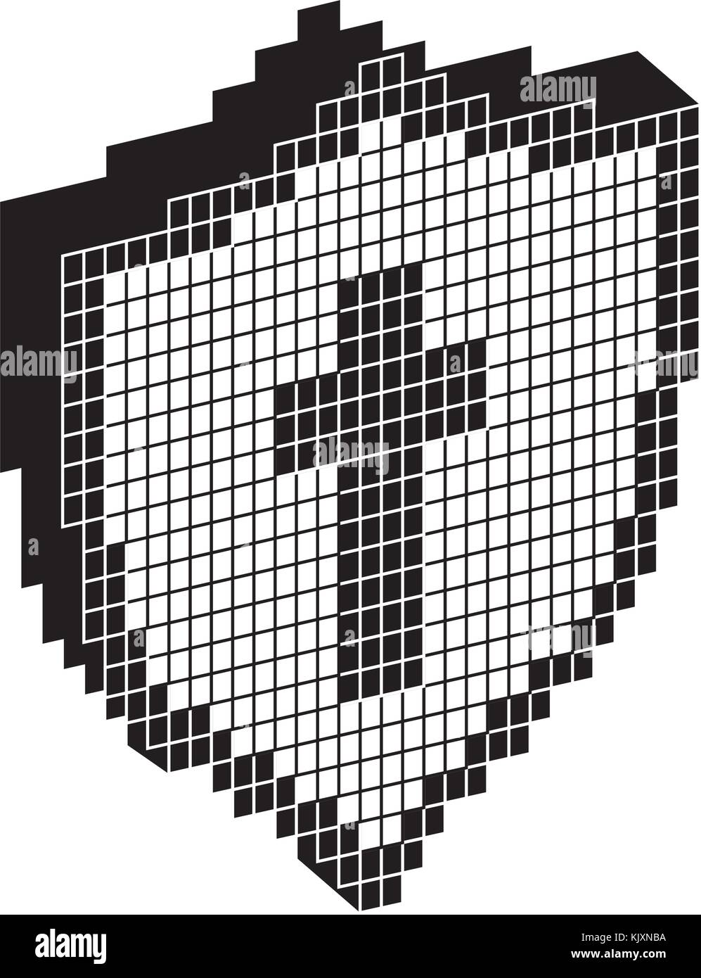 shield with cross icon Stock Vector Image & Art - Alamy