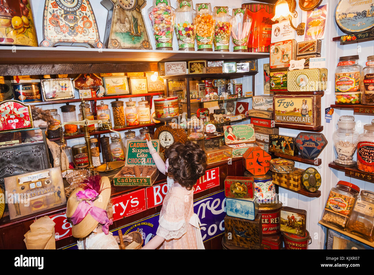 England, Devon, Torquay, Babbacombe, Shops in Recreated Victorian ...