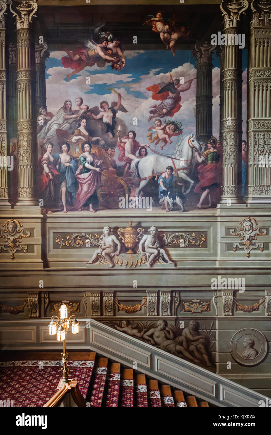 England, West Sussex, Petworth, Petworth House, The Grand Staircase