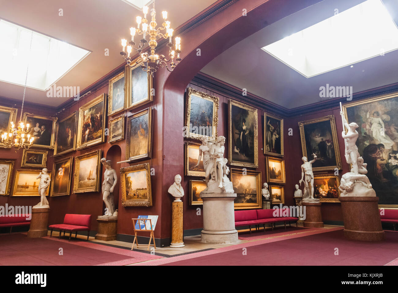 England, West Sussex, Petworth, Petworth House, Interior View of The