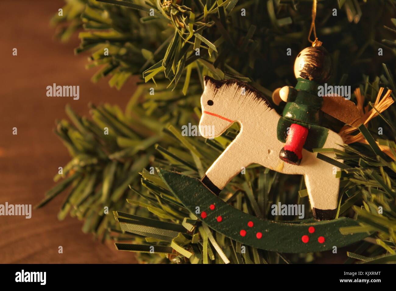 Christmas tree decoration at home Stock Photo  Alamy