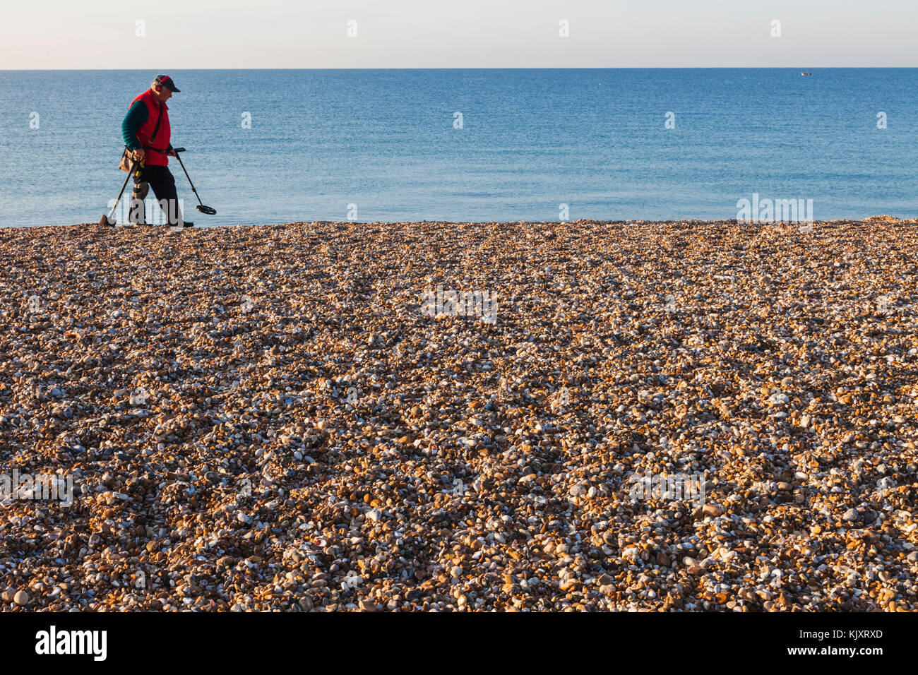 England, West Sussex, Bognor Regis, Bognor Regis Beach, Man Metal