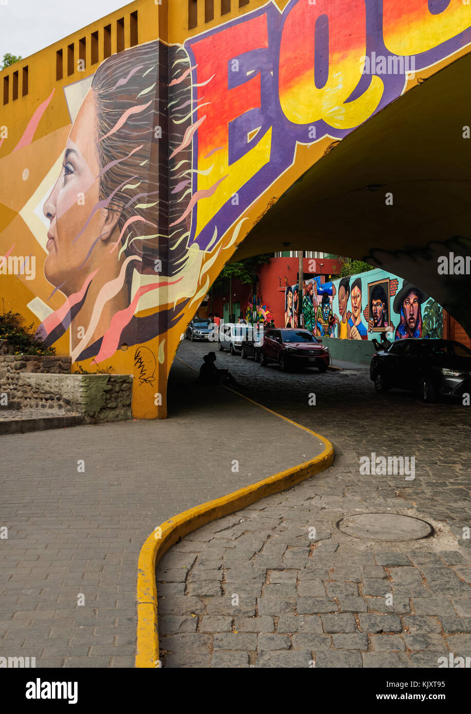 Graffiti in Barranco District, Lima, Peru Stock Photo