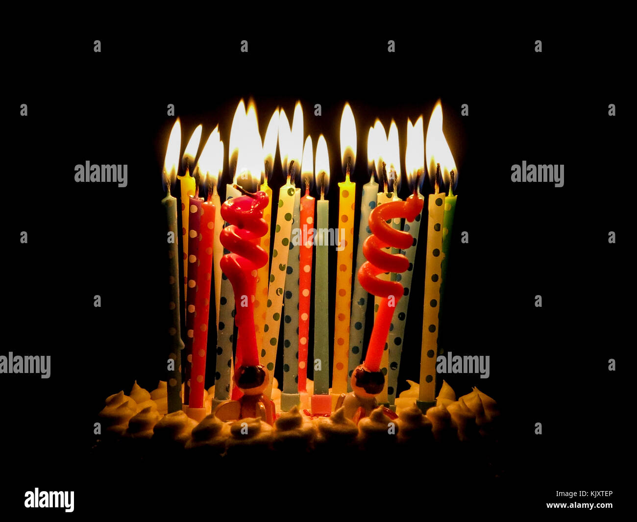 Birthday cake blown out candles hires stock photography and images Alamy