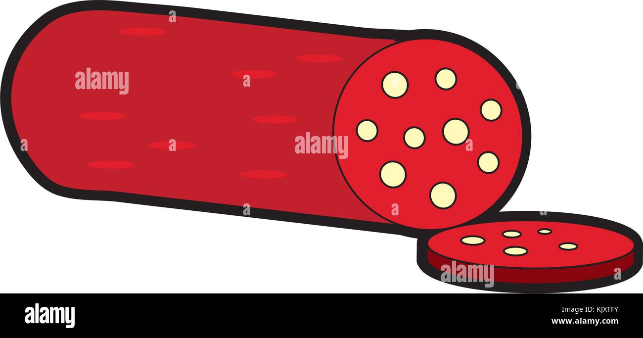 Isolated salami design Stock Vector Image & Art Alamy