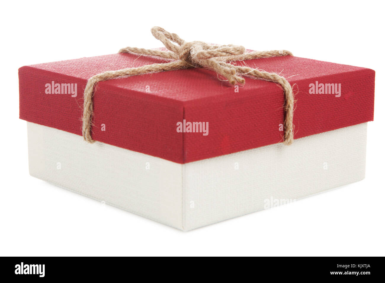 Gift box on white background Stock Photo - Alamy