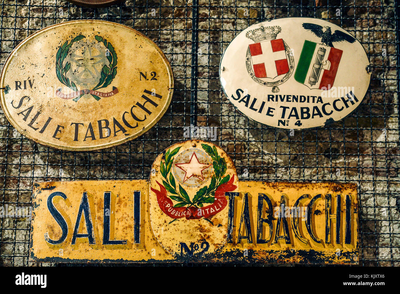 Italy Emilia Romagna Cervia: Salt Museum:  Signs of monopolies when salt was under state control Stock Photo