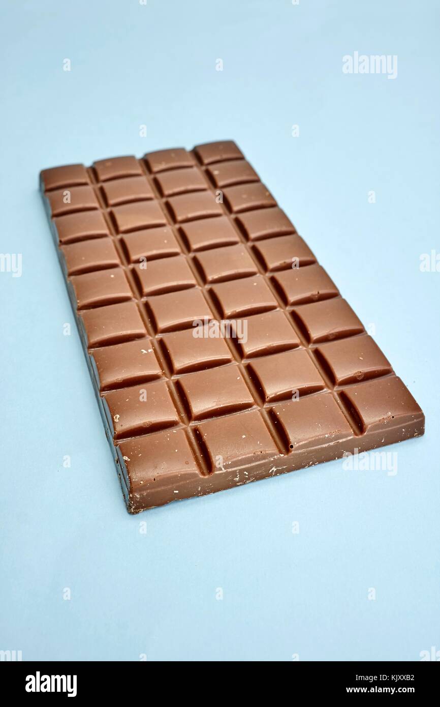 A studio photo of a block of chocolate Stock Photo - Alamy