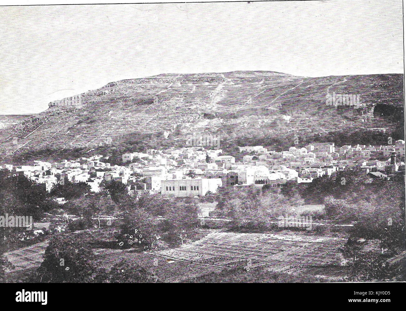 Nablus and Mount Gerizim (before 1899 Stock Photo - Alamy