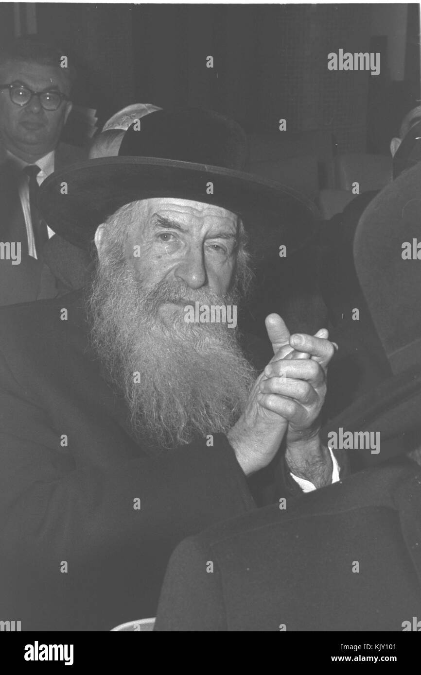 Rabbi Landau of Bnei Barak 1964 Stock Photo
