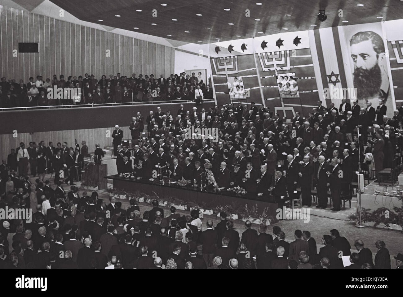 Opening of 26th Zionist Congress 1964 Stock Photo