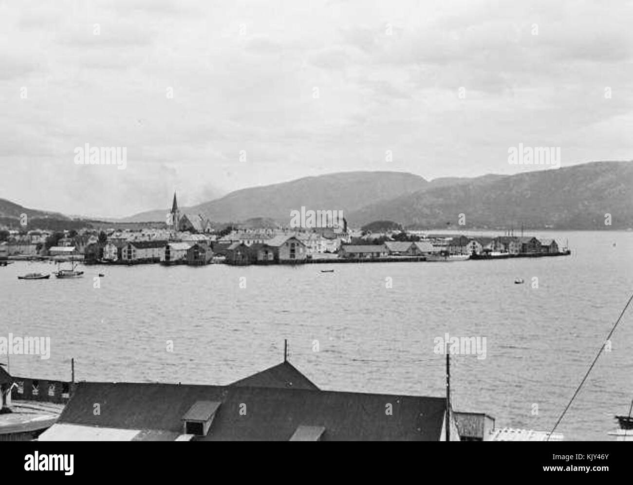 Namsos skyline 1936 Stock Photo - Alamy
