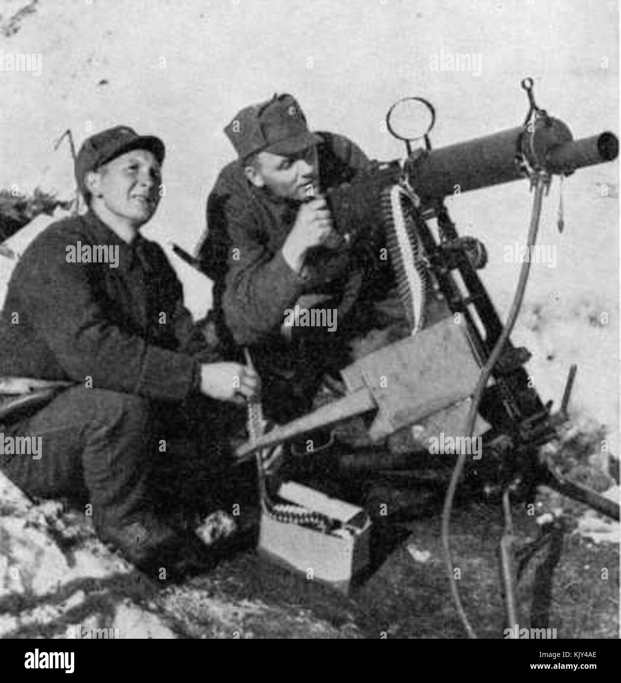 Norwegian Army Colt heavy machine gun at the Narvik front 2 version