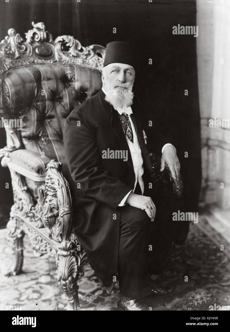 Portrait Caliph Abdulmecid II Stock Photo
