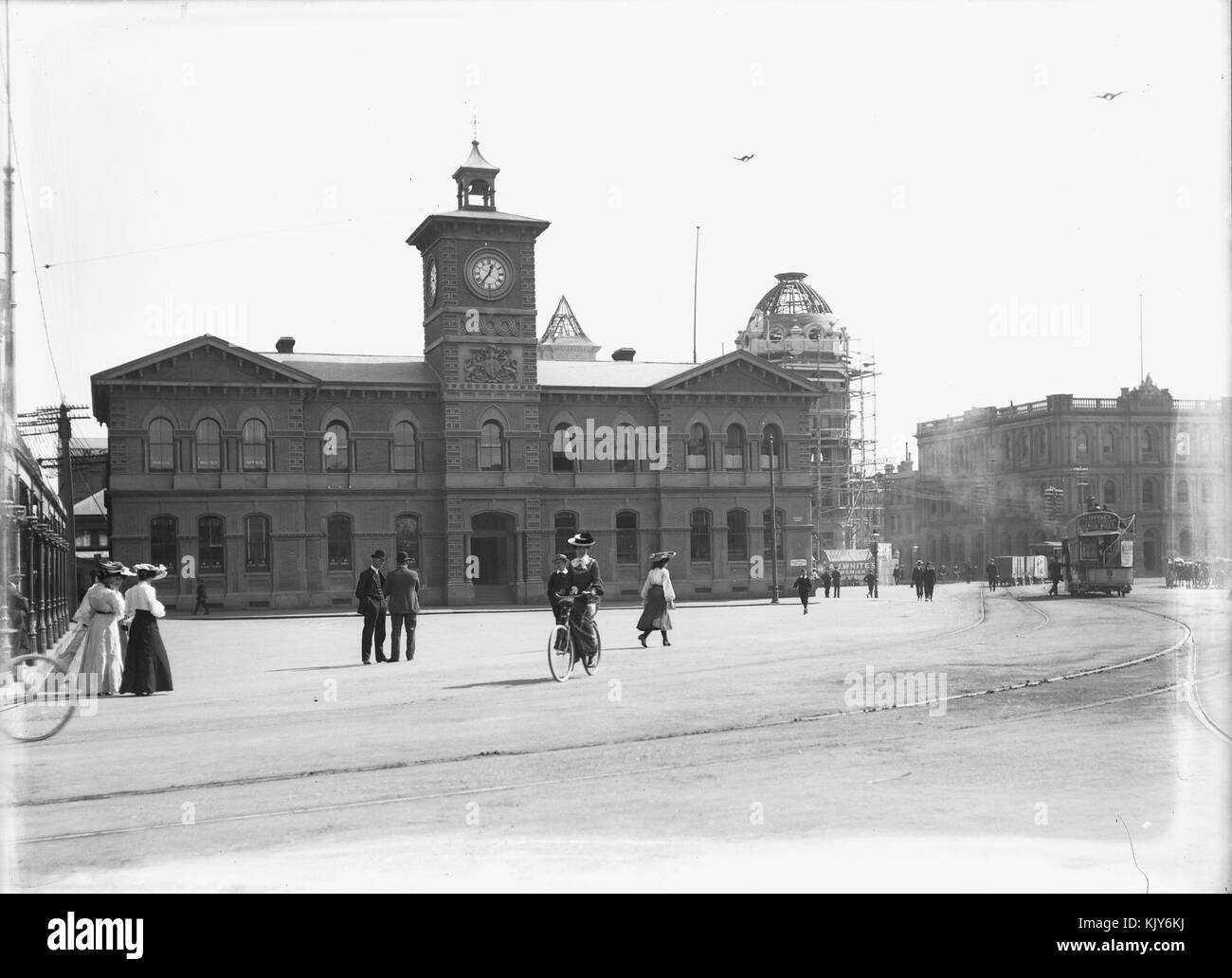 Chief Post Office, Christchurch, 1905 Stock Photo - Alamy