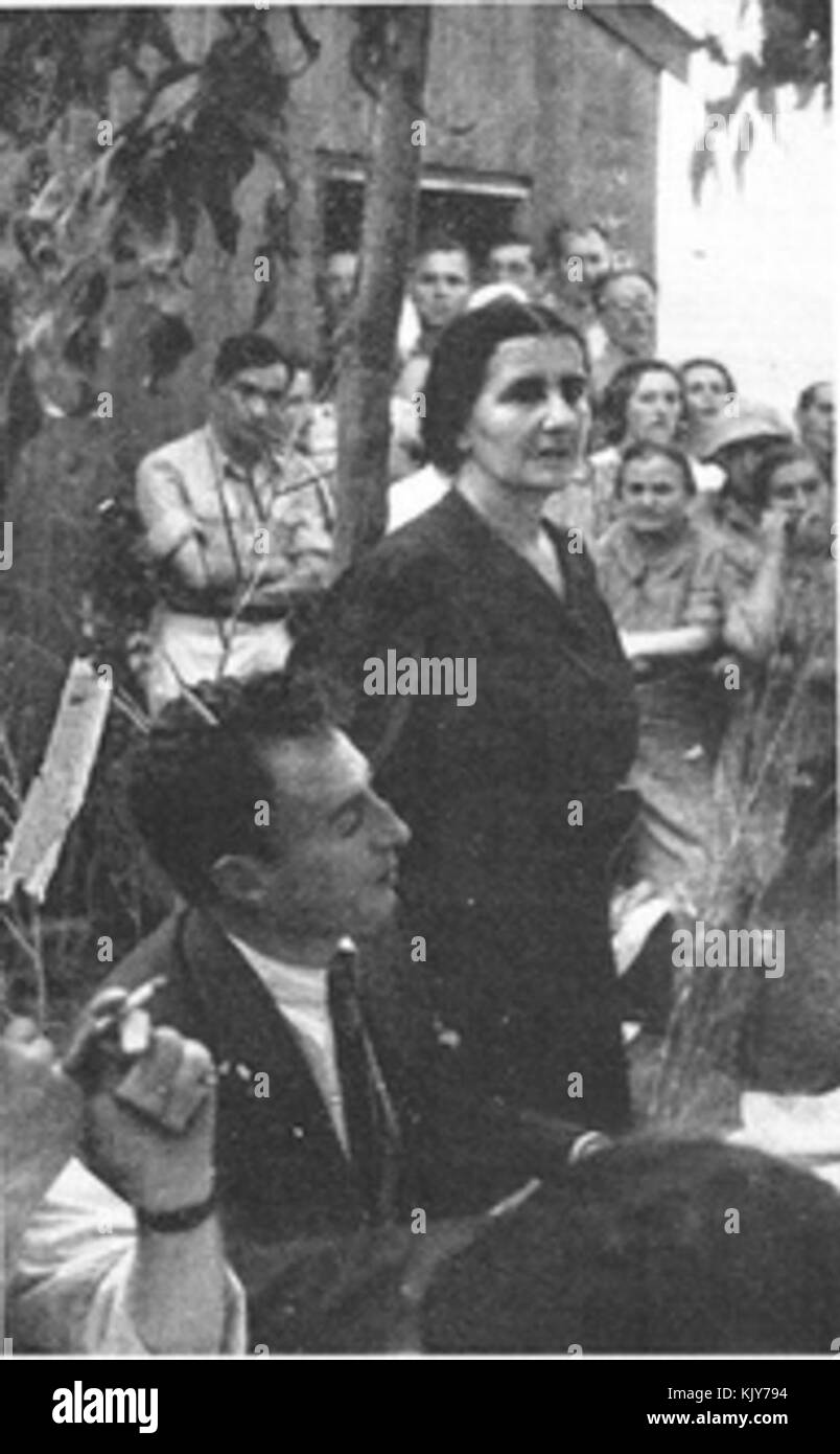 Golda Meir 1943 Stock Photo