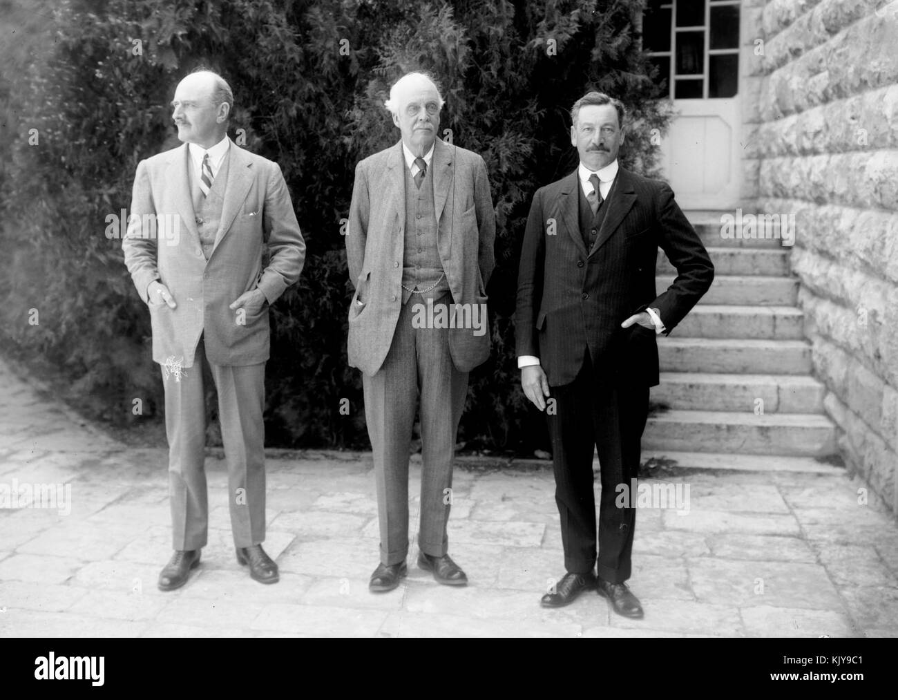 Hebrew University and Lord Balfour's visit. Lord Allenby, Lord Balfour