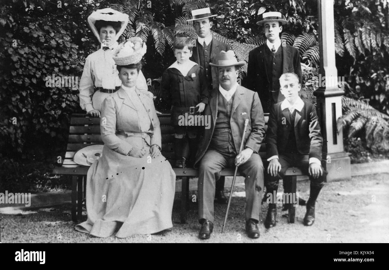 Joseph George Ward and family Stock Photo