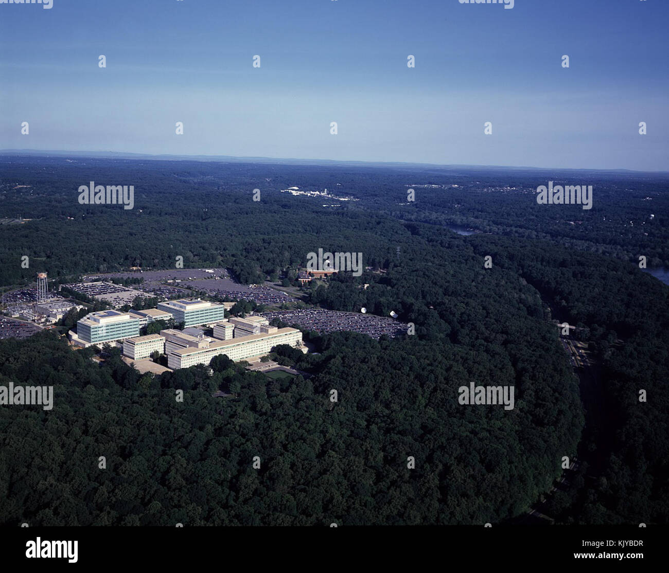 Aerial view of CIA headquarters, Langley, Virginia 14359v Stock Photo