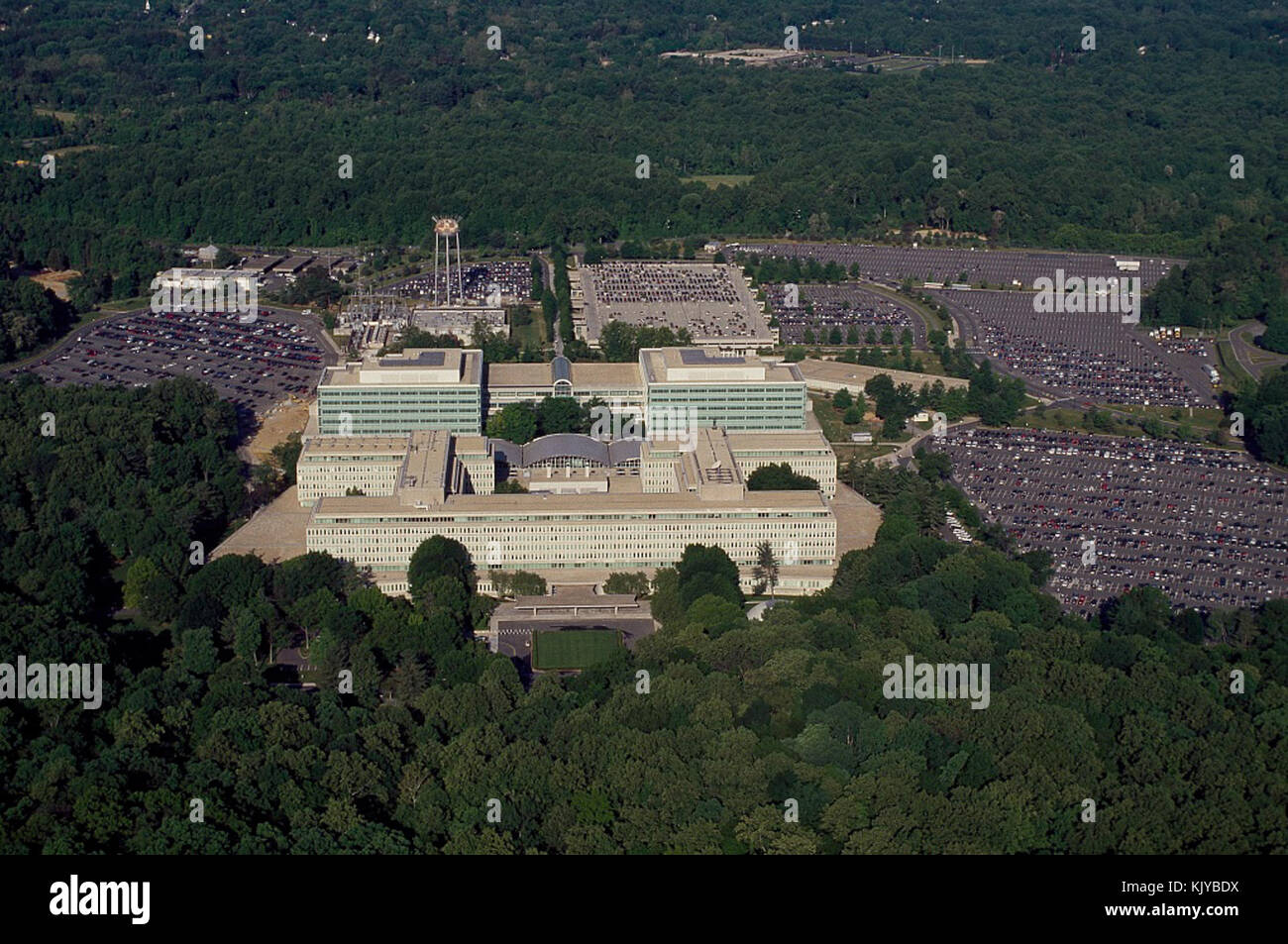 Aerial view of CIA headquarters, Langley, Virginia 14768v Stock Photo