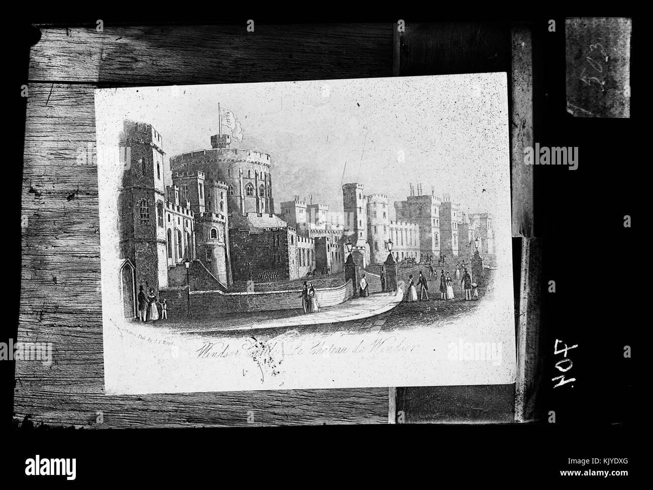 503. Windsor Castle. Gl. tegning   NB bldsa OTO0704 A Stock Photo