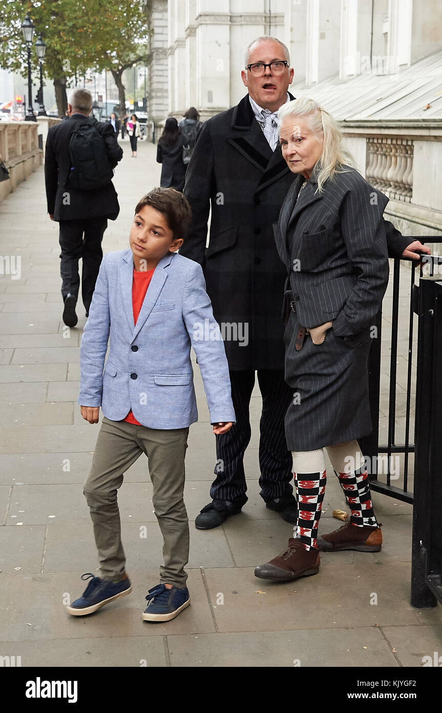 Fashion designer and campaigner Dame Vivienne Westwood joins her son (Joe Corre) and join 9 year