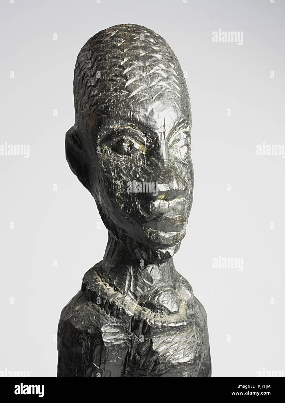 African statuette carved in ebony (2) Stock Photo