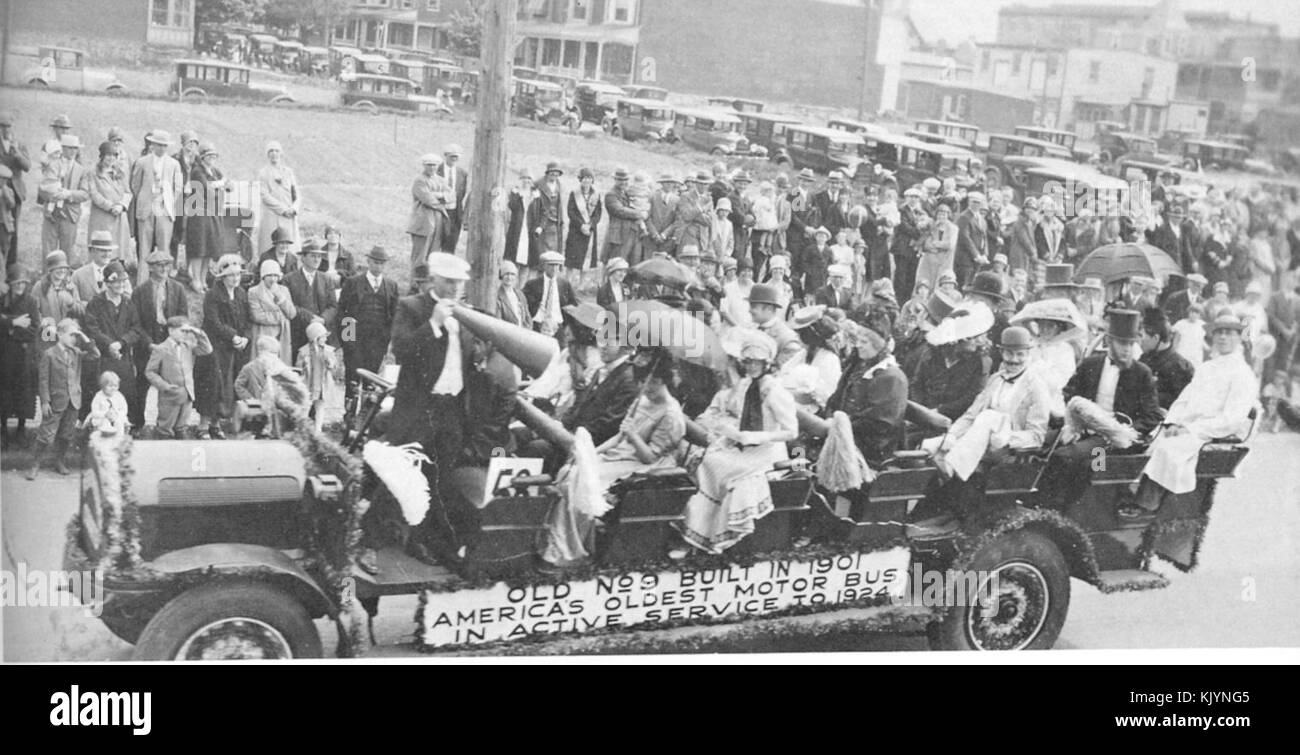 1928   Jubilee Parade Mack Truck float Stock Photo