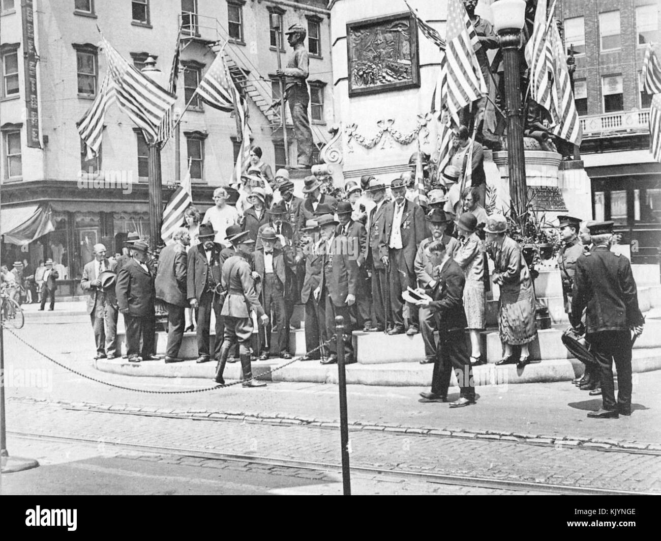 1925 47th Regiment of the Pennsylvania Civil War Volunteers at Center ...