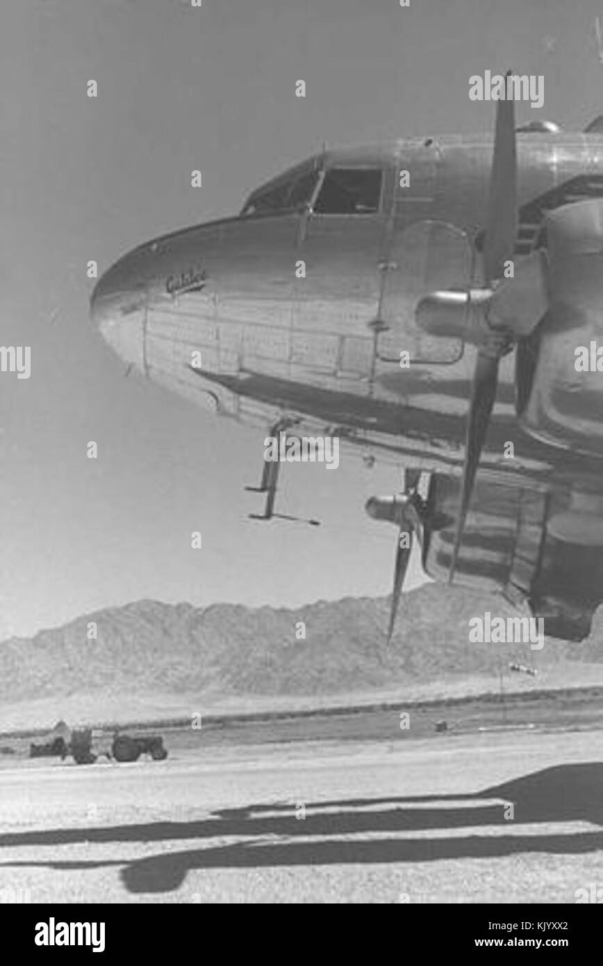 ZS DCZ Galilee was an aircraft used by Universal Airways, a company involved in providing air travel services. It represents the history of aviation and airline industry development. Stock Photo