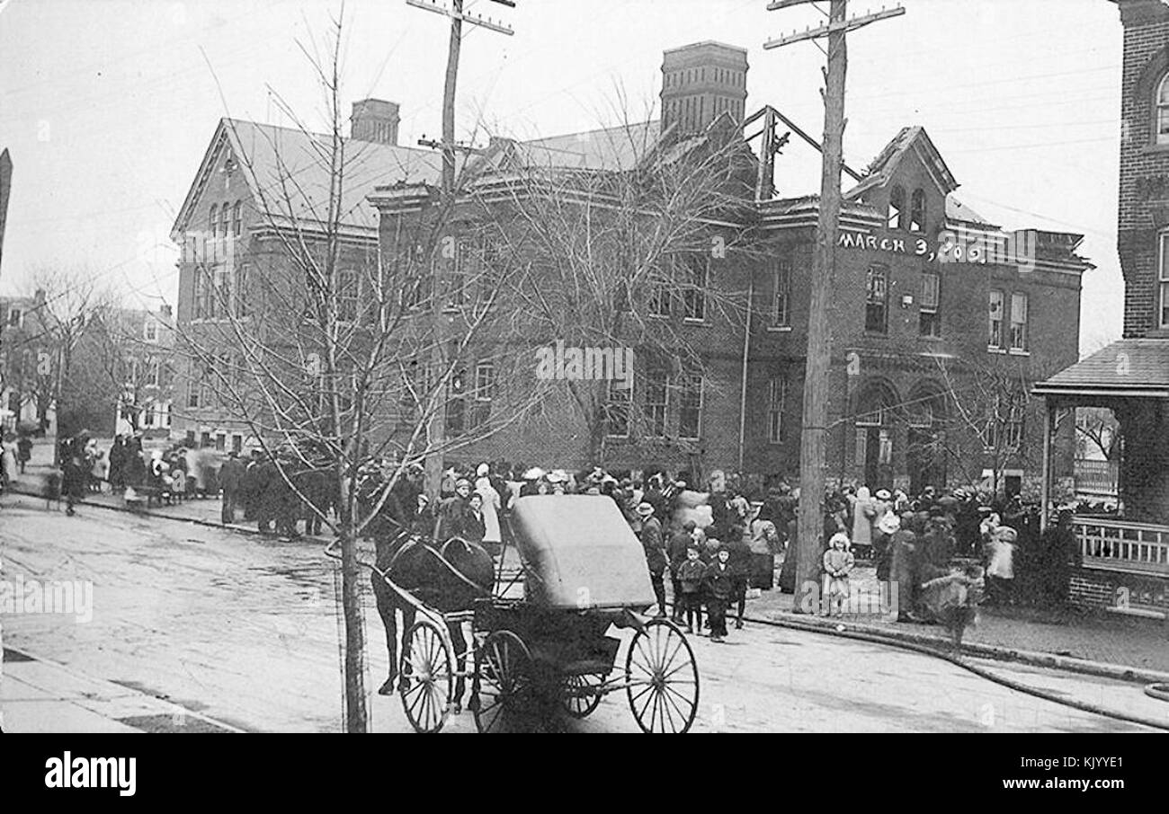 1909 Stephens School Fire Stock Photo Alamy
