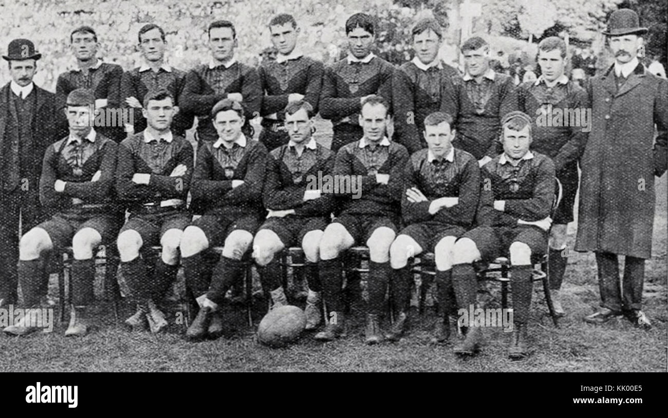 1908 Taranaki team that defeated the Anglo Welsh Stock Photo