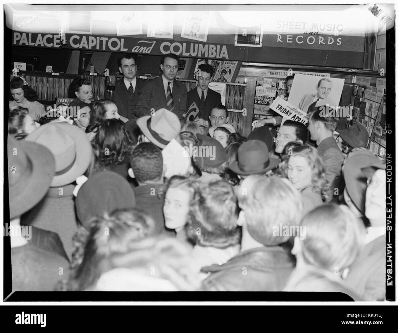 (Portrait of Tommy Dorsey, record store, Washington, D.C., between 1938