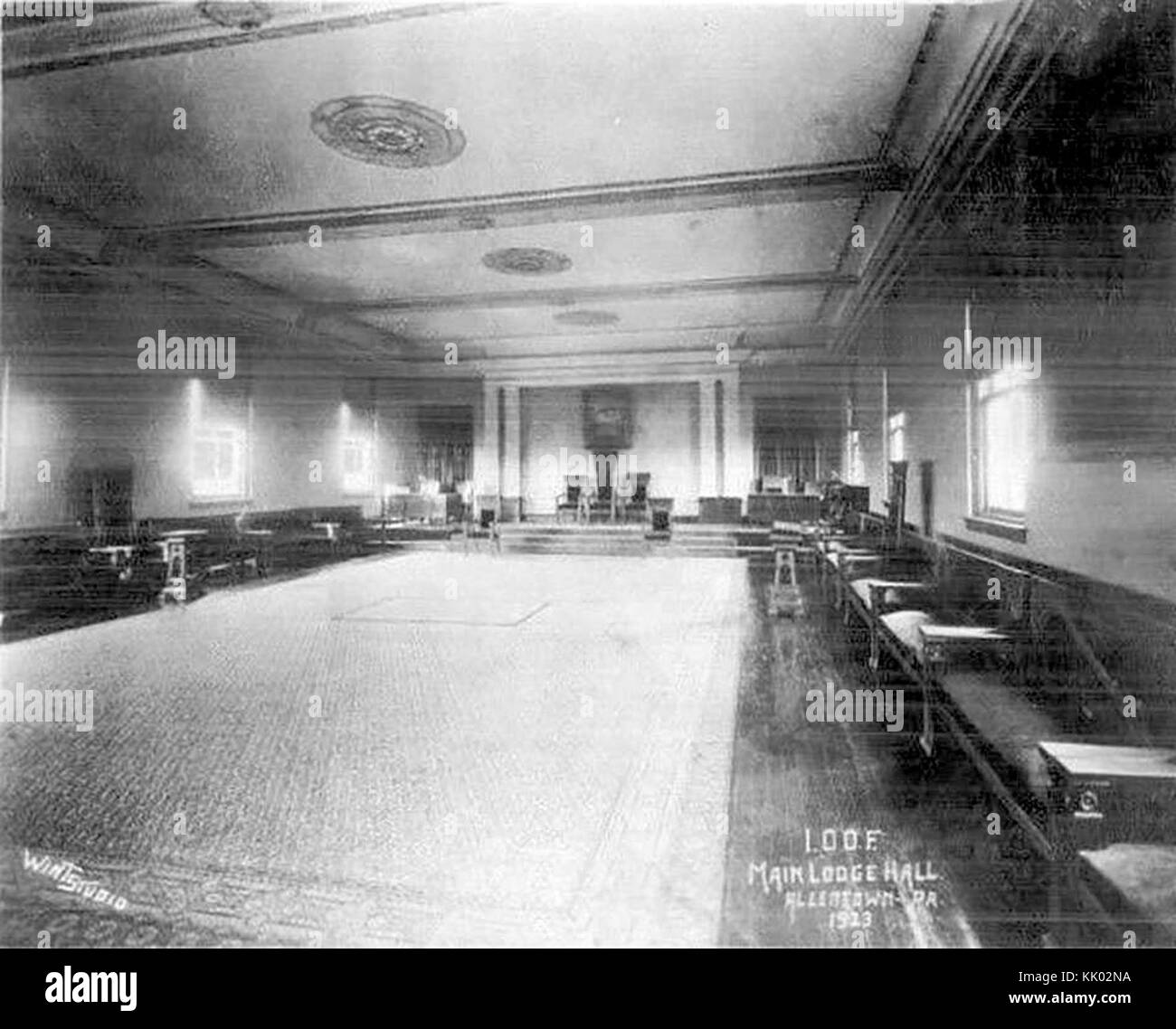 Odd fellows hall odd fellows history Black and White Stock Photos ...