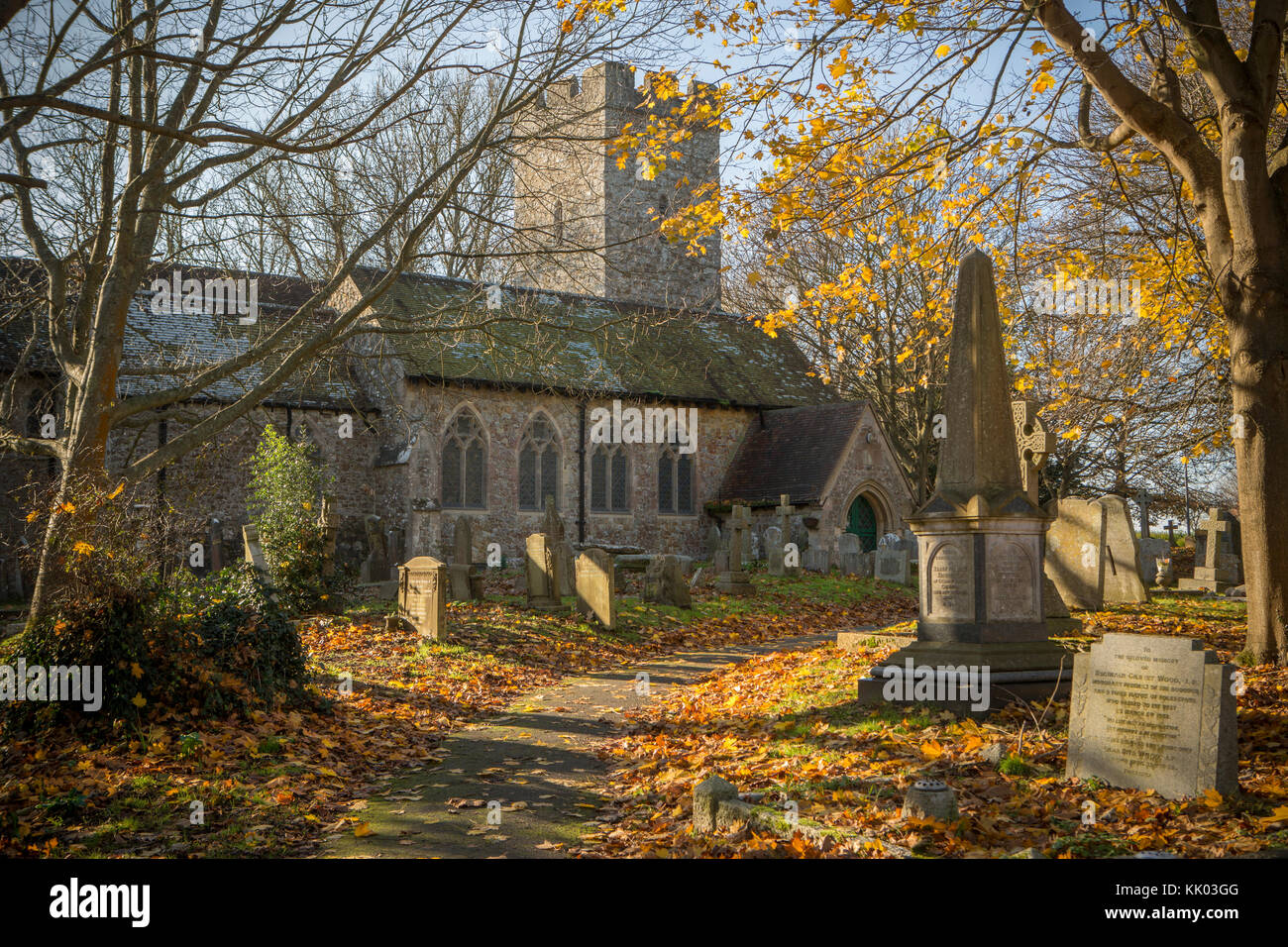 St. Martins Church, Cheriton, Kent Stock Photo Alamy