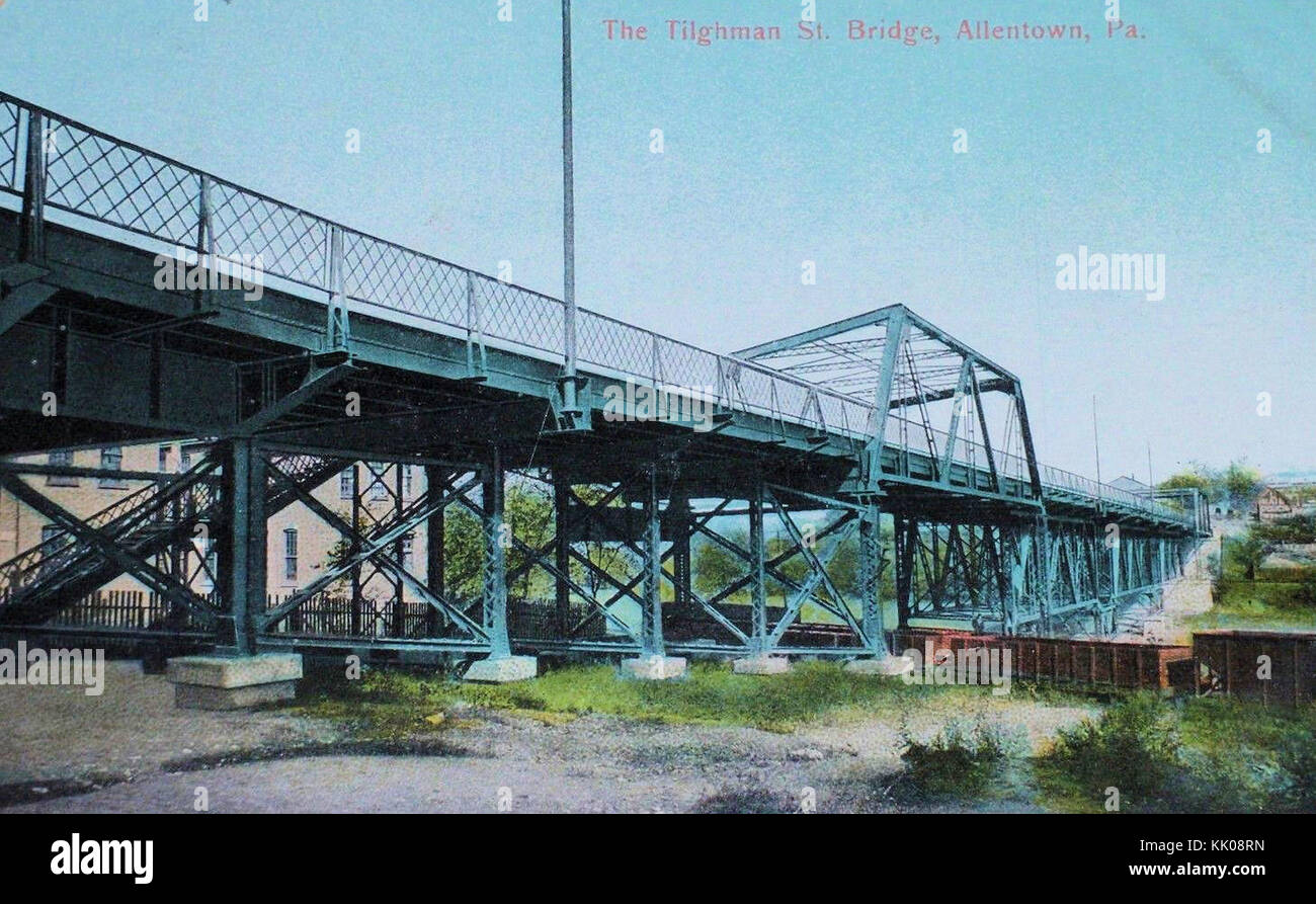 1927 Tilghman Street Bridge over Jordan Valley Stock Photo Alamy