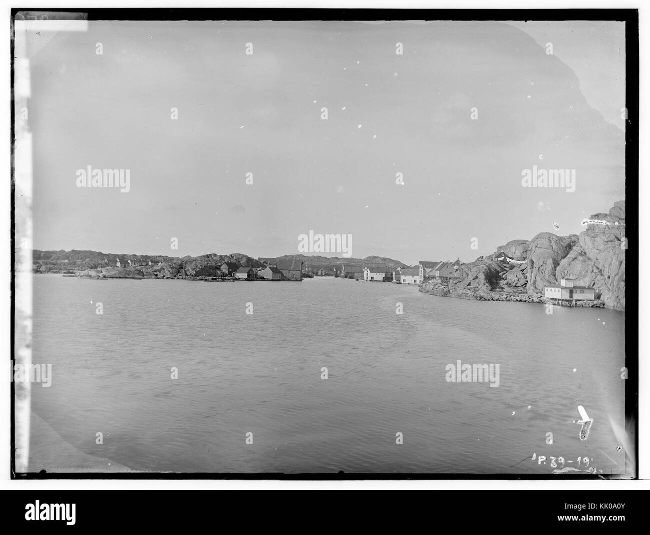 Indre havn sett utenfra, Skudenes, Stavangers amt   fo30141511250011 Stock Photo