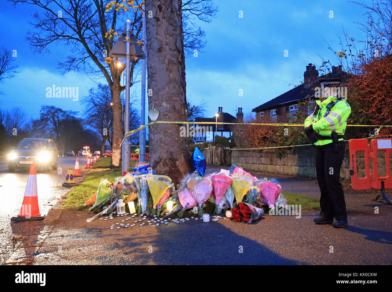At the scene of a car crash in stonegate road hires stock photography