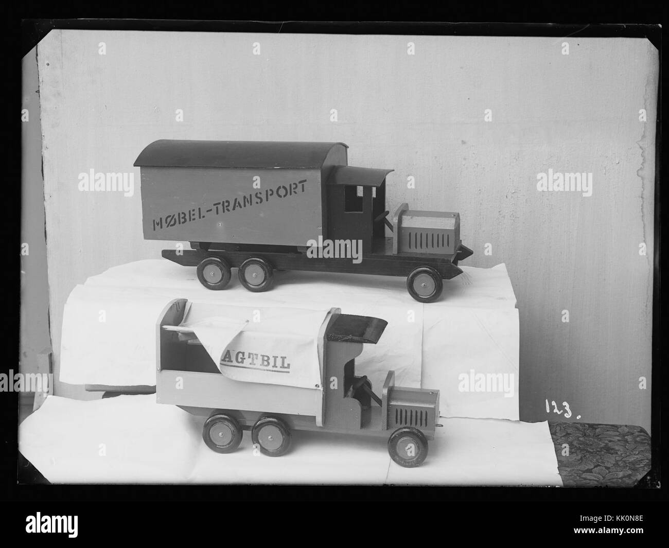 This image shows a historical photograph of Falster, Denmark, taken in