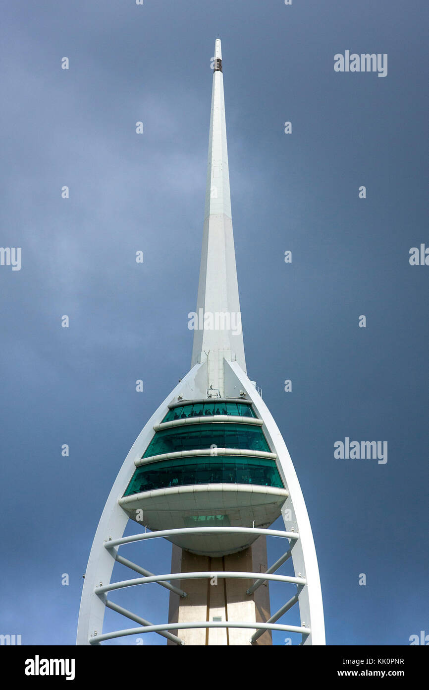 View of Spinnaker Tower, Portsmouth, Hampshire, England Stock Photo