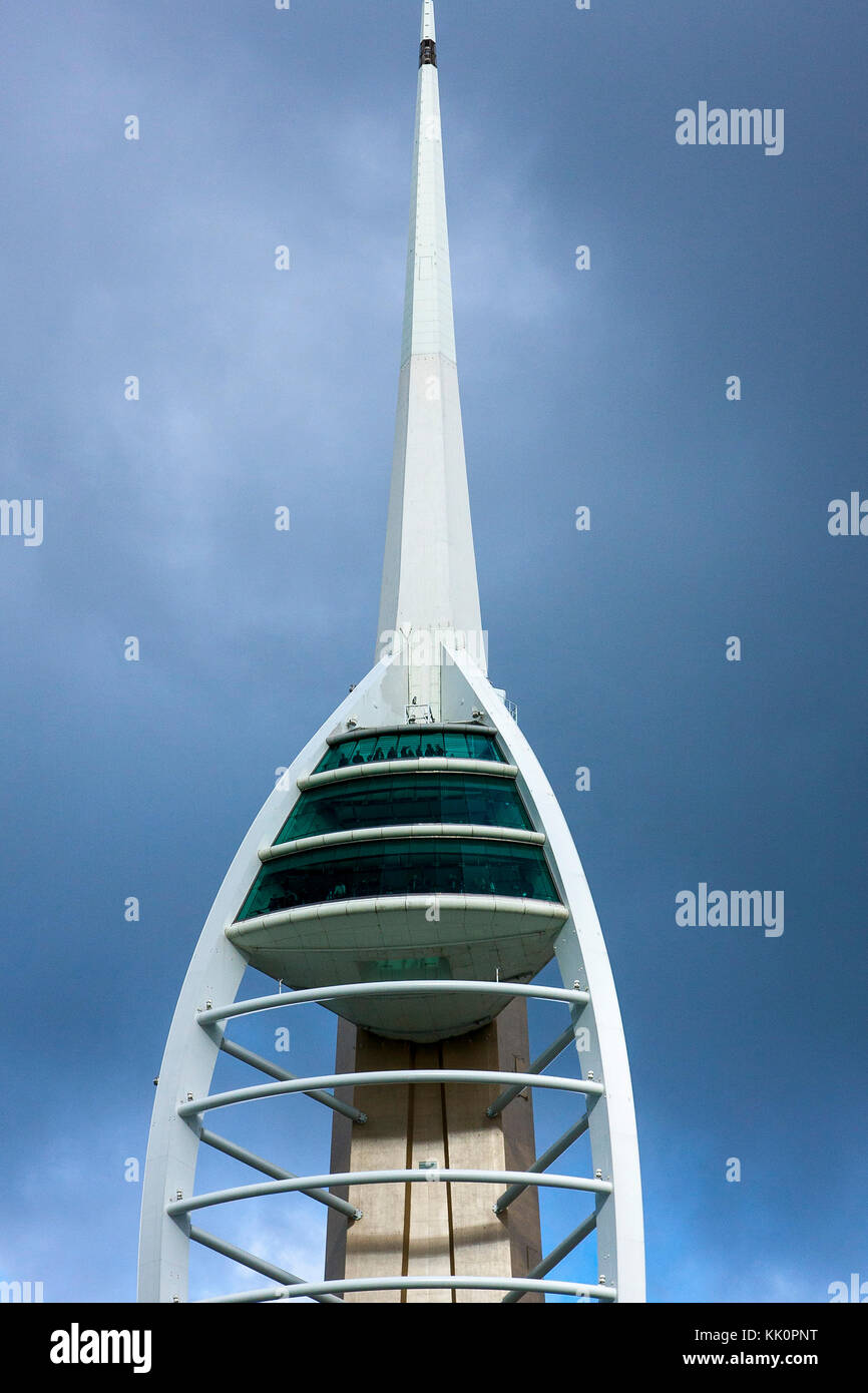 View of Spinnaker Tower, Portsmouth, Hampshire, England Stock Photo