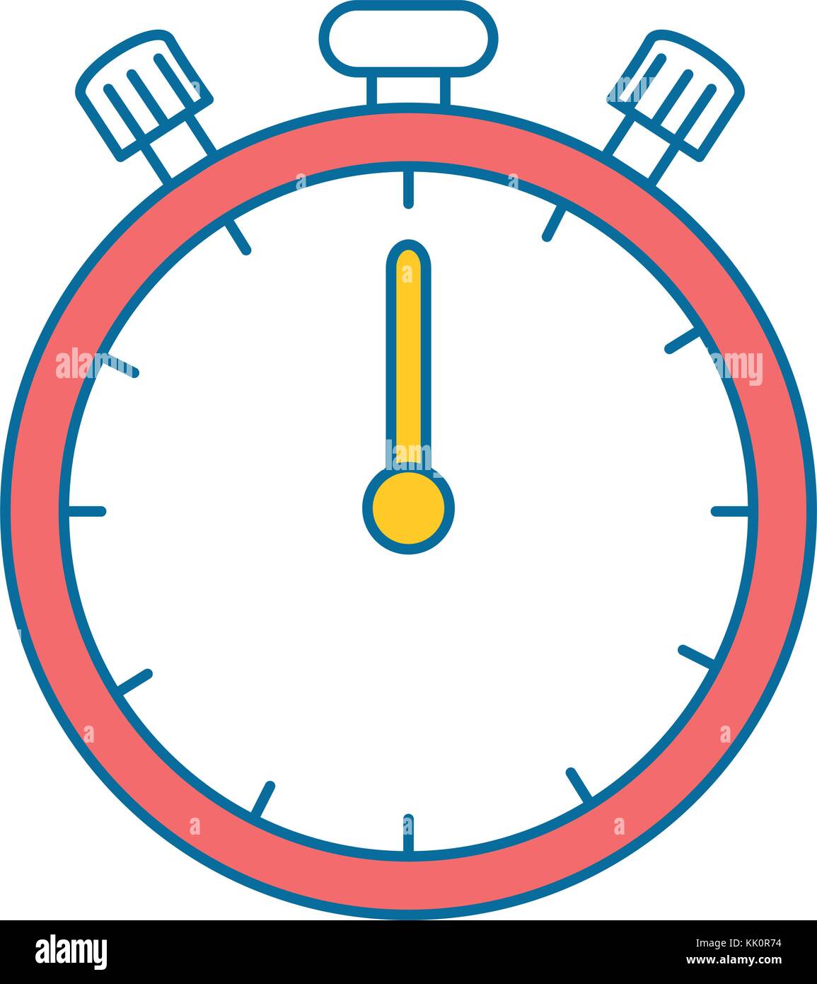 chronometer clock isolated icon vector illustration design Stock Vector ...