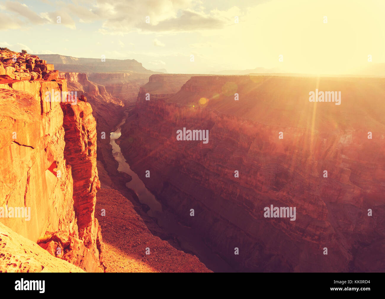 Rainbow above Grand Canyon Stock Photo - Alamy