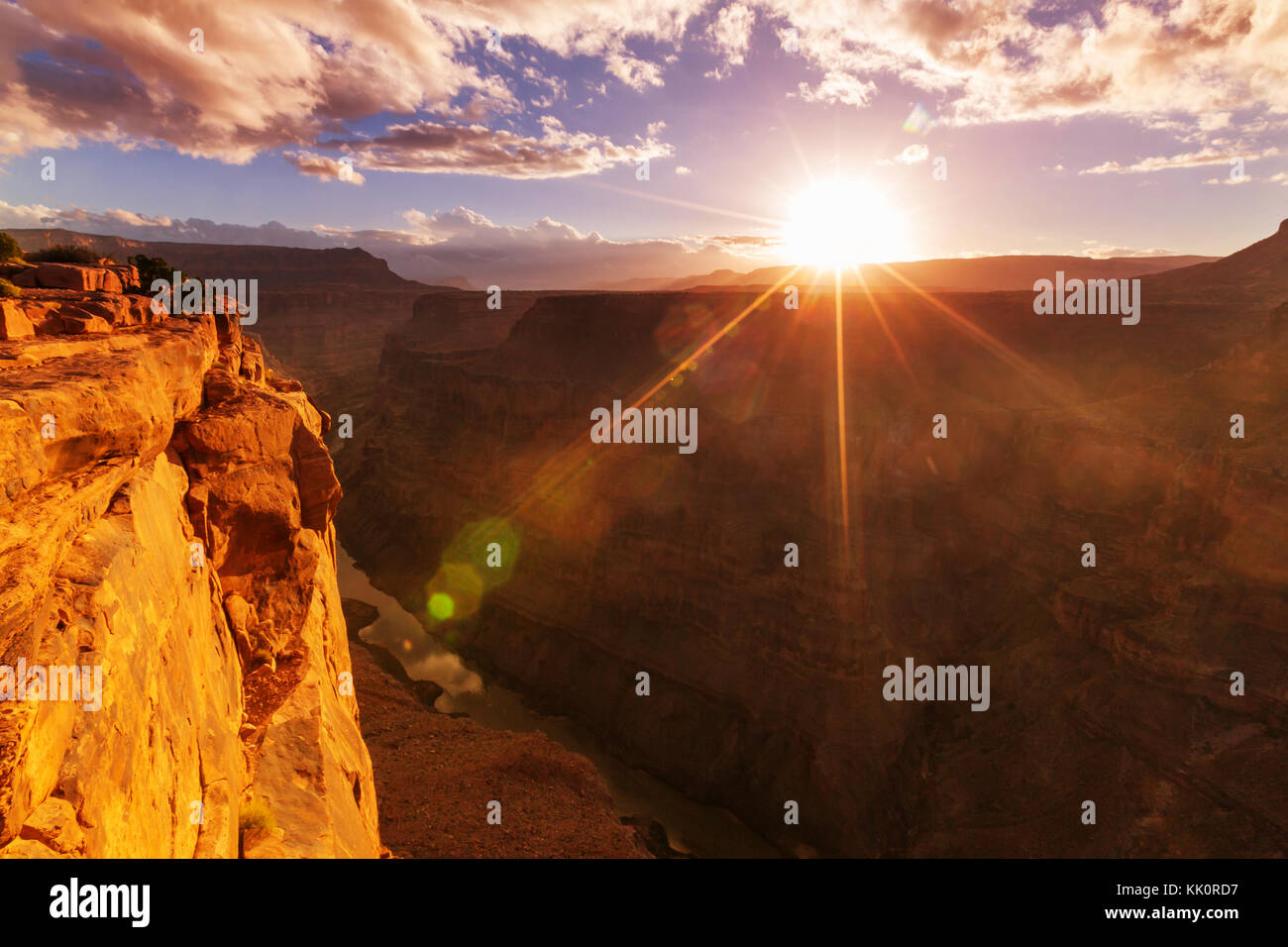 Rainbow above Grand Canyon Stock Photo - Alamy