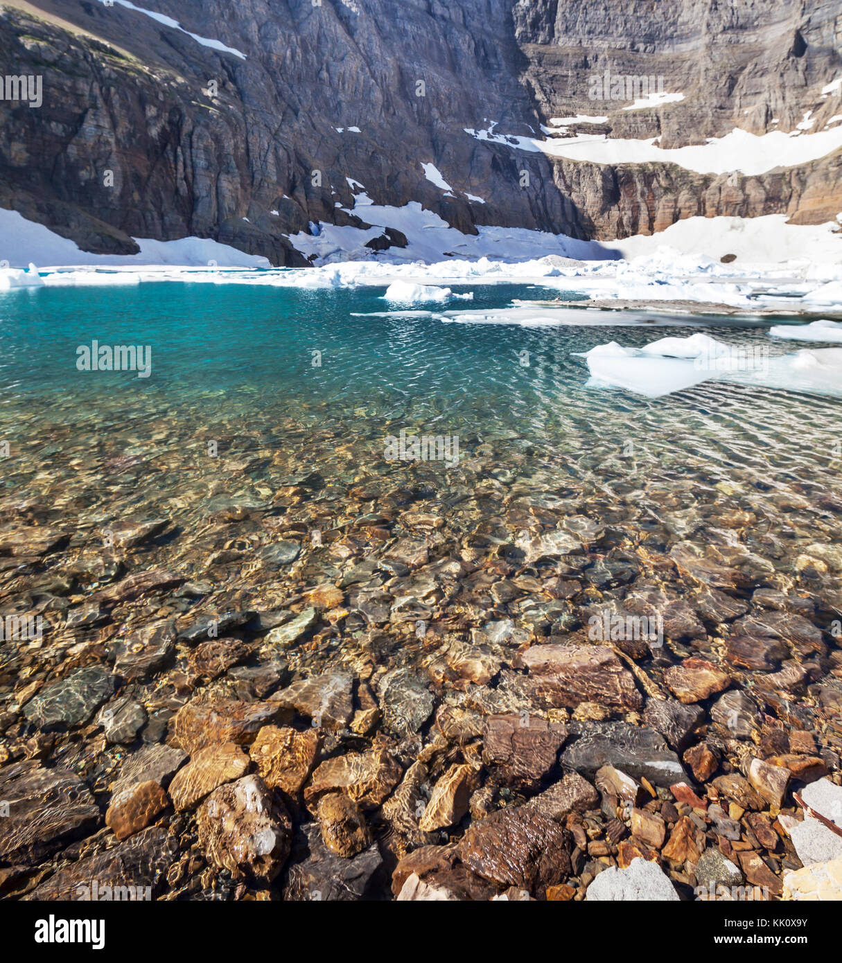 Iceberg Lake in Glacier Park,Montana Stock Photo Alamy