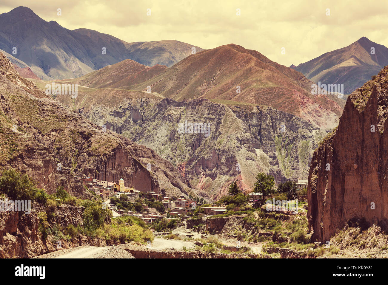 Famous village Iruya in Salta, Argentina Stock Photo